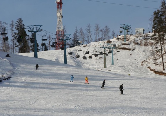 Спуск по склону